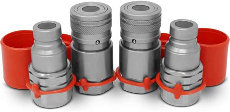 flat face skid steer hydralic connectors|skid steer hydraulic quick coupling.